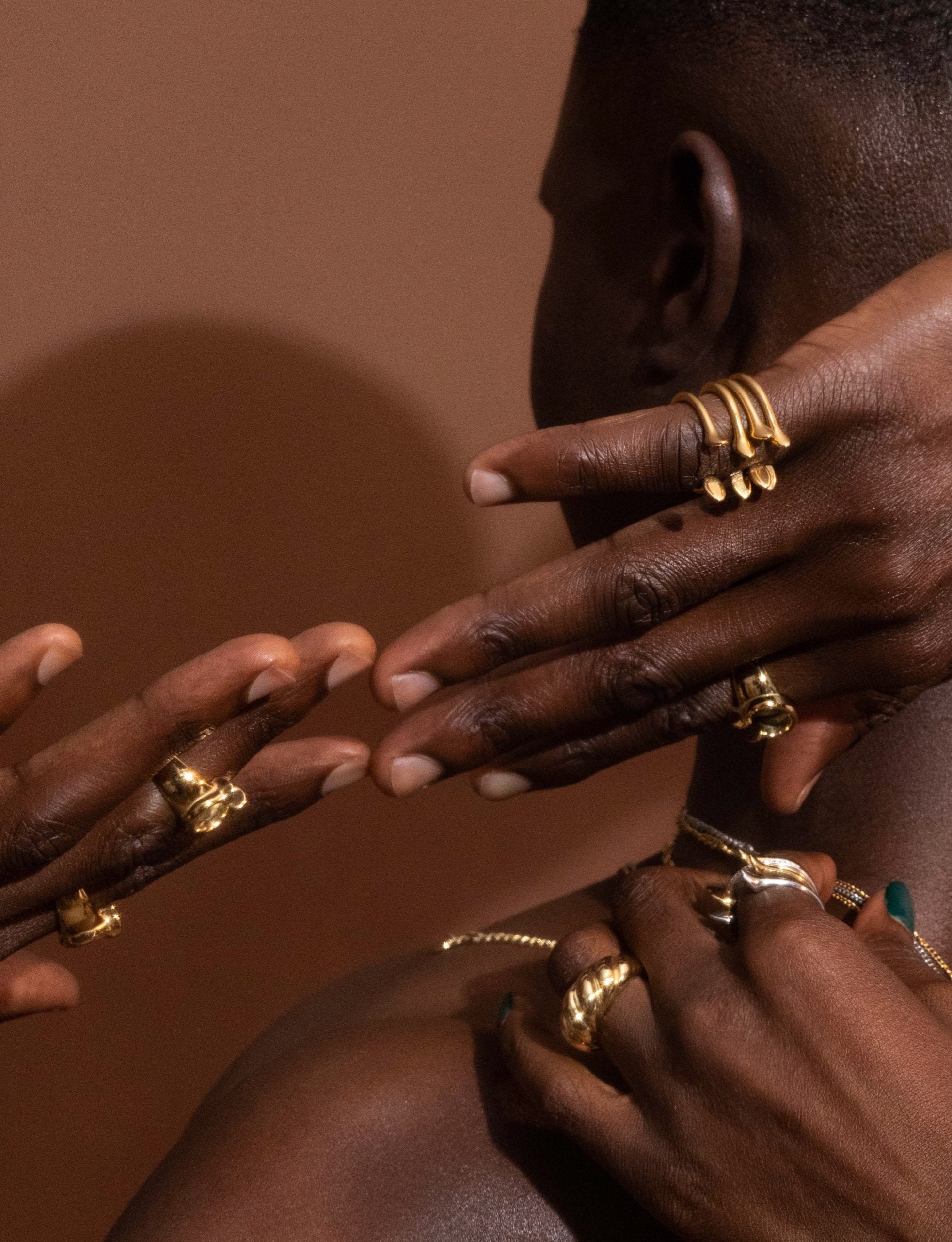 Okpoho stackable Manilla Ring image 4